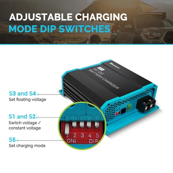 DC-DC Charger | Renogy | 12V 20A DC to DC Battery Charger w/o Solar Input - Unwind Designs