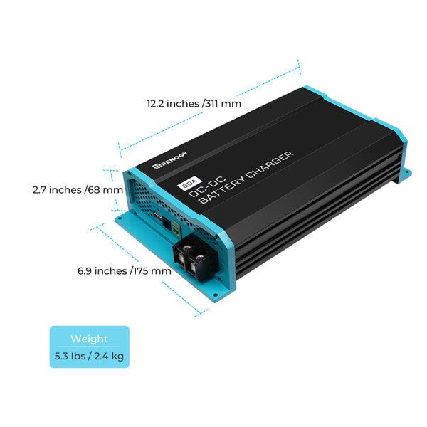 DC-DC Charger | Renogy |12V 60A DC to DC Battery Charger w/o Solar Input - Unwind Designs