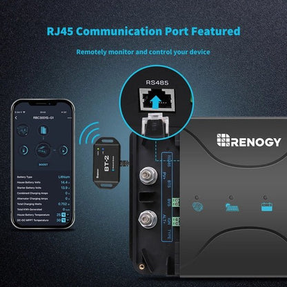 DC-DC Charger | Renogy | DCC30S 12V 30A Dual Input DC to DC Battery Charger with MPPT - Unwind Designs