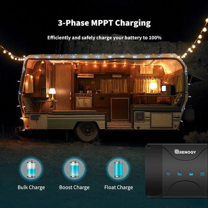 DC-DC Charger | Renogy | DCC30S 12V 30A Dual Input DC to DC Battery Charger with MPPT - Unwind Designs