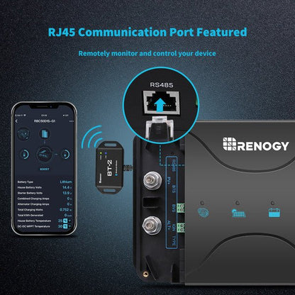 DC-DC Charger | Renogy | DCC50S 12V 50A Dual Input DC to DC Battery Ch - Unwind Designs