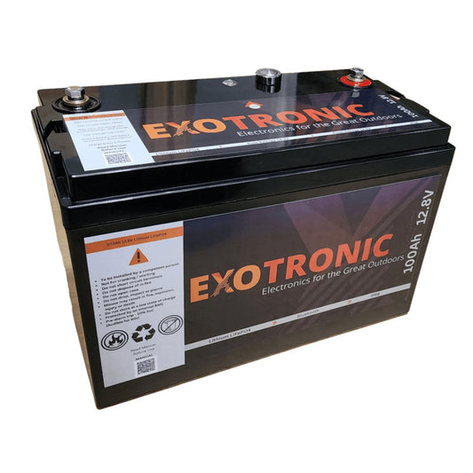 Exotronic 12V 100Ah Smart Bluetooth Lithium Battery - Unwind Designs