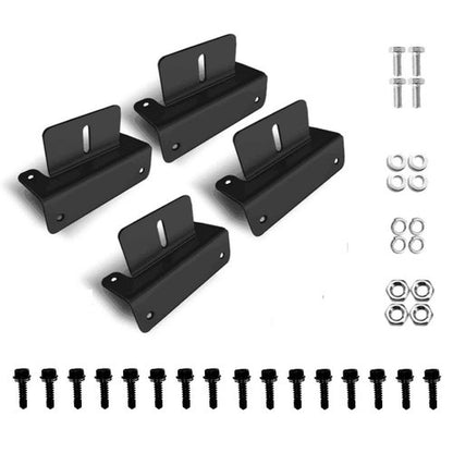 Exotronic Adjustable Black Aluminium Solar Panel Brackets - Unwind Designs