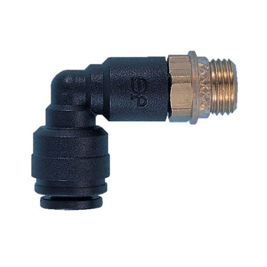 JG 1/2" Brass Male Adapter W/12mm Plastic Elbow - Unwind Designs