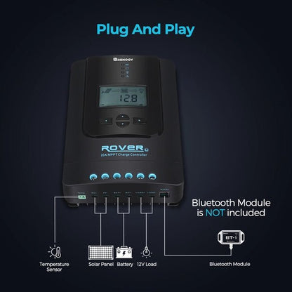 Solar Controller | Renogy | Rover Li 20 Amp MPPT Solar Charge Controller - Unwind Designs