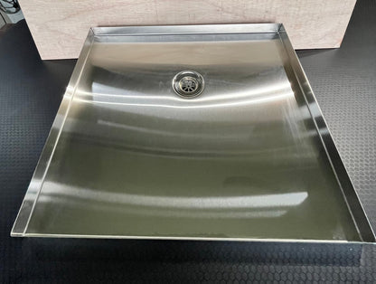 Stainless Steel Campervan Shower Tray - Unwind Designs